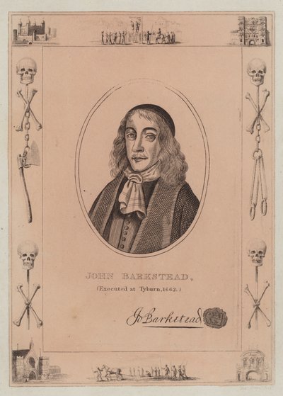 John Barkstead, executed at Tyburn, 1662 by English School